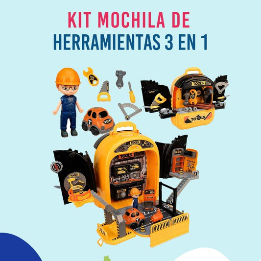 KIT DE MOCHILA DE HERRAMIENTAS 3 EN 1