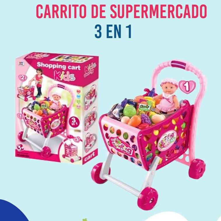 CARRITO SUPERMERCADO 3 EN 1