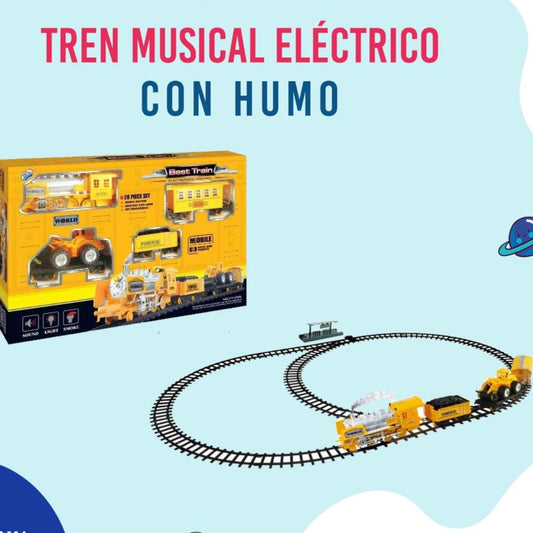 TREN ELECTRICO MUSICAL CON HUMO