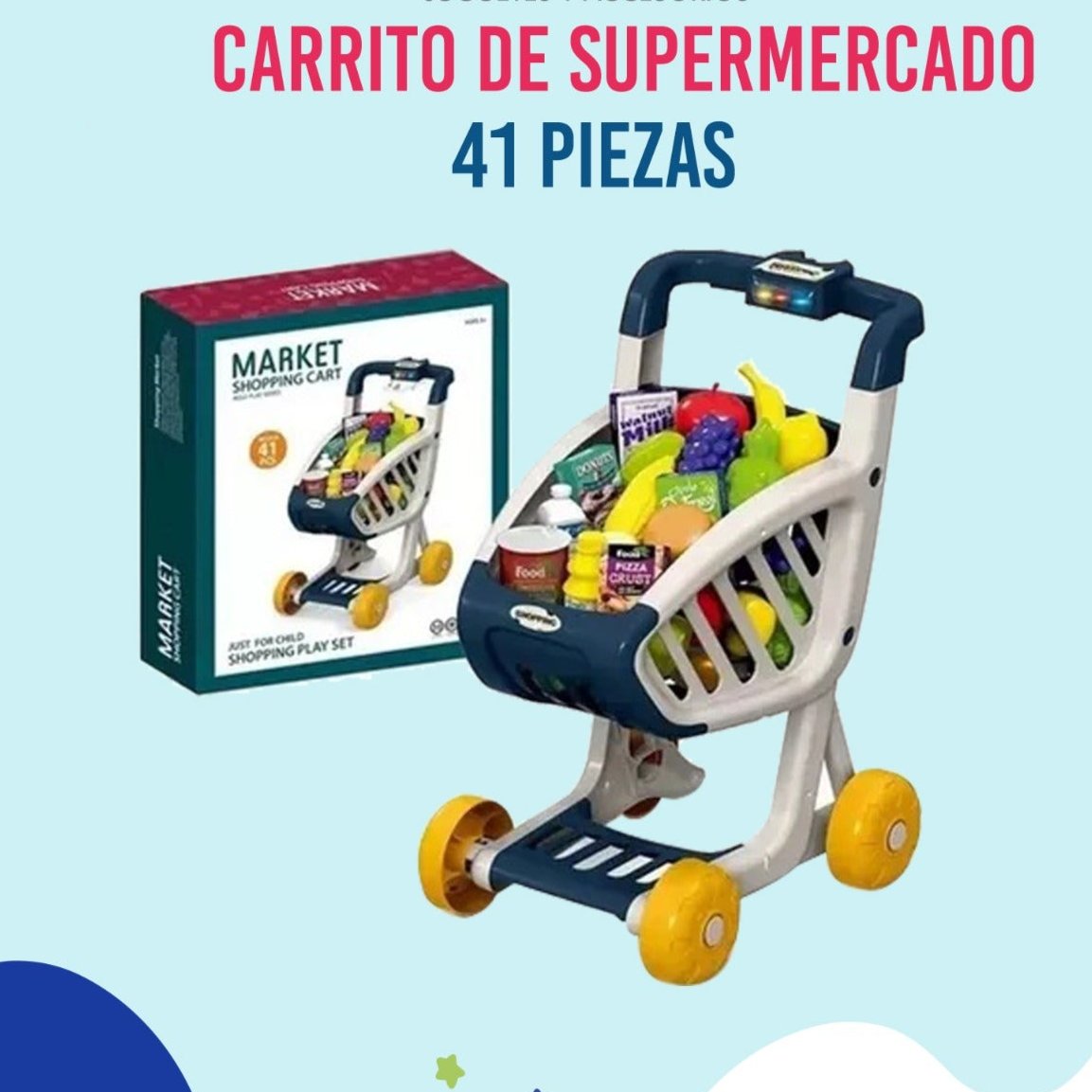 CARRITO DE SUPERMERCADO 41 PIEZAS