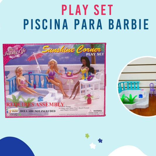 PLAY SET PISCINA PARA BARBIE