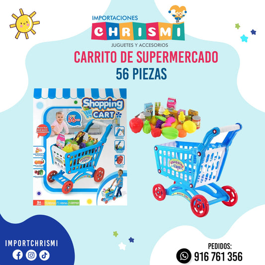 CARRITO DE SUPERMERCADO 56 PIEZZAS